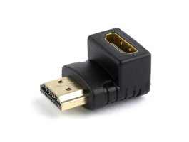Gembird A-HDMI90-FML HDMI right angle adapter 90° downwards Black