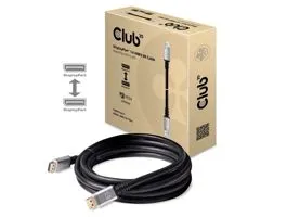 KAB Club3D DisplayPort 1.4 HBR3 8K60Hz kábel M/M - 4m, silver plug