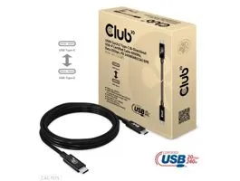 KAB Club3D USB4 Gen2x2 Type-C Bi-Directional USB-IF Certified Cable 4K60Hz, Data 20Gbps, PD 240W(48V/5A) EPR M/M