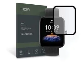 HOFI Hybrid Pro+ Glass üveg képernyővédő fólia - Xiaomi Amazfit Bip 3/Bip 3 Pro - fekete