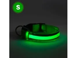 EGYEB LED-es nyakörv - akkumulátoros - S méret - zöld
