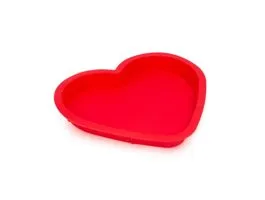 EGYEB Szilikon szív alakú sütőforma - piros 245 x 225 x 35 mm