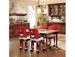 FAMILY Karácsonyi székdekor szett - Hóember - 50 x 60 cm - piros/fehér