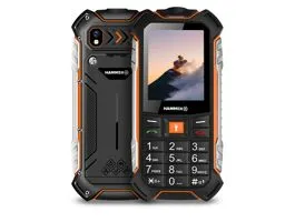 myPhone HAMMER Boost 2,4&quot; 64/256GB LTE Dual SIM csepp-, por- és ütésálló mobiltelefon - fekete/narancssárga