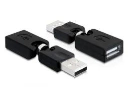 Delock forgatható adapter USB 2.0-A apa  anya (65260)