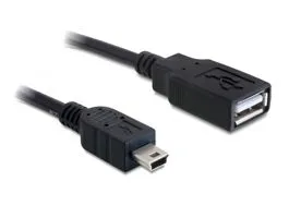 Delock kábel USB 2.0-A anya  mini USB apa 0,5 m (82905)