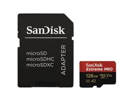 SANDISK 214504, MICROSDXC EXTREME PRO KÁRTYA 128GB, 200MB/s C10, V30, UHS-I, U3, A2