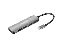 SANDBERG USB-C dokkoló, USB-C Dock HDMI+3xUSB+PD 100W