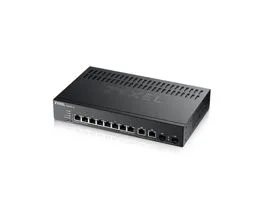 ZYXEL Switch 8x1000Mbps + 2xGigabit kombó SFP, Menedzselhető Rackes, GS2220-10-EU0101F