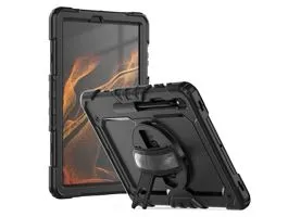 Samsung SM-T970/T976 Galaxy Tab S7+ / SM-X800/X806 Tab S8+ 12.4 ütésálló tablet tok 360 fokos védelemmel, 4H kijelzővédő