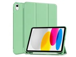 Apple iPad 10.9 (2022) tablet tok (Smart Case) on/off funkcióval, Apple Pencil tartóval - Tech-Protect - matcha green (E