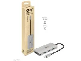 ADA Club3D USB Gen2 Type-C – 10 Gbps sebességű 4 db USB Type-A adapter