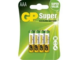 GP Super alkáli AAA (LR03) mikro ceruza elem 4db/bliszter