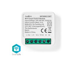 NEDIS SmartLife Főkapcsoló Wi-Fi 3680 W Csatlakozó Kapocs Az alkalmazás elérhető:: Android / IOS (WIFIWMS10WT)