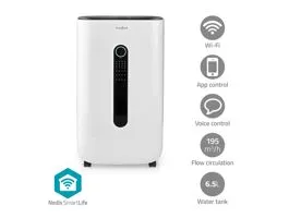 NEDIS SmartLife Párátlanító Wi-Fi 20 l/Nap Párátlanítás / Folyamatos / Száraz szennyes / Szellőztetés Apple Store / Goog