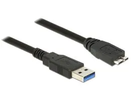 DeLock Cable USB 3.0 Type-A male  USB 3.0 Type Micro-B male 2m Black