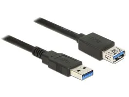 DeLock USB 3.0 Type-A male  USB 3.0 Type-A female 1m Extension cable Black
