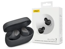 Jabra TWS Bluetooth sztereó headset v5.2 + töltőtok - Jabra Elite 3 True    Wireless Earphones with Charging Case - söté