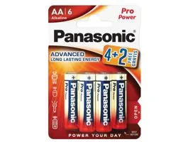 Panasonic LR6PPG/6BP 4+2F 1,5V AA/ceruza tartós alkáli elem 6 db/csomag