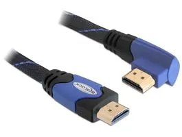 DeLock Cable High Speed HDMI with Ethernet – HDMI A male  HDMI A male angled 4K 5m