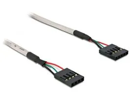 DeLock Cable USB Pinheader 4pin/5pin female-female