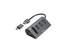 Hama 200140 3xUSB/SD/microSD USB HUB + Type-C OTG adapter