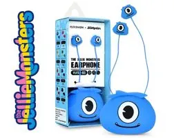 Jellie Monsters vezetékes fülhallgató 3,5 mm jack csatlakozóval - Ylfashion   YLFS-01 - kék