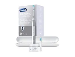 Oral-B Pulsonic Slim Luxe 4500 Platinium el. fogkefe, Sonic technológia, 31000 ford./perc, fogfehértő és sensi program
