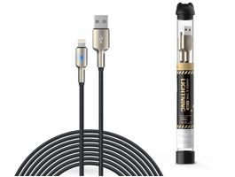 Devia USB - Lightning adat- és töltőkábel 1 m-es vezetékkel - Devia Tube Mars  Series Cable With Lightning - 5V/2,1A - f