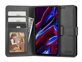 Tech-Protect Wallet Book Flip bőrtok - Xiaomi Redmi Note 12 5G/Poco X5 5G -   fekete