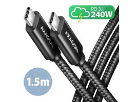 AXAGON BUCM2-CM15AB CHARGE USB-C  USB-C Cable 1,5m Black