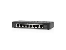 NEDIS Hálózati kapcsoló Vezetékes sebesség: Gigabit Ethernet portok száma: 8 (NSWH8P110BK)