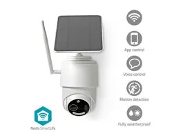NEDIS SmartLife kültéri kamera Wi-Fi Full HD 1080p Dönthető billenthető IP65 Max. akku élettartam: 5 Hónap Felhőalapú Tá