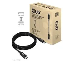 KAB Club3D USB4 Gen3x2 Type-C Bi-Directional Cable 8K60Hz, Data 40Gbps, PD 240W(48V/5A) EPR M/M 2m