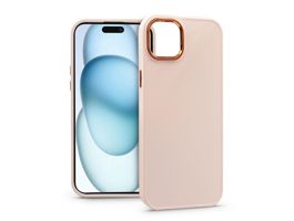 Apple iPhone 15 Plus szilikon hátlap - Frame - rózsaszín