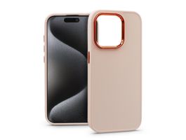 Apple iPhone 15 Pro szilikon hátlap - Frame - rózsaszín