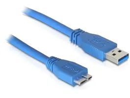 Delock kábel USB 3.0 Type A apa  USB 3.0 Type micro B apa 5 m (83502)
