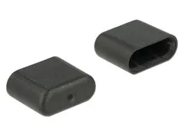 Delock Porvédő az USB Type-C  dugó, 10 darab, fekete (64008)