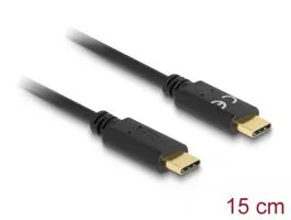 Delock USB Type-C töltőkábel 15 cm PD 5 A E-jelölővel (85356)