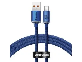 Baseus Crystal Shine Series USB-C kábel CAJY000403, 100W, 1.2m, kék (BAS602819)