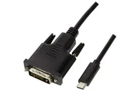 Logilink USB 3.2 Gen 1x1 USB-C  M és DVI közötti kábel, 1,8m (UA0331)
