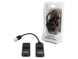 Logilink USB hosszabbító Cat5/5e/6 hálókábel (UA0021D)