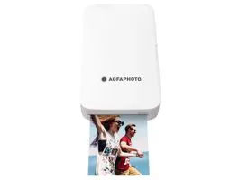 Agfaphoto Realipix Mini P Színes fotónyomtató, 5.3x8.6 cm képméret fehér (AMP23WH)
