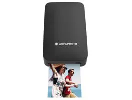 Agfaphoto Realipix Mini P Színes fotónyomtató, 5.3x8.6 cm képméret fekete (AMP23BK)