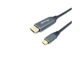 Equip Kábel - 133415 (USB-C to HDMI, apa/apa, 4K/60Hz, aluminium burkolat, 1m)
