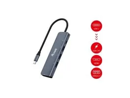 Equip Notebook Dokkoló - 133487 (Bemenet: USB-C, Kimenet: USB-C PD:100W/HDMI/3x USB3.0)
