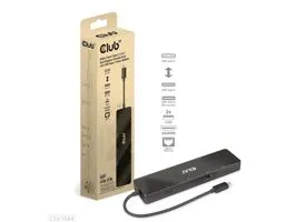 ADA Club3D USB3.2 Gen2 Type-C, 6-in-1 Dual Displays Portable Dock with USB Type-C Video 4K60Hz