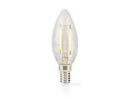 NEDIS LED lámpa Izzó E14 Gyertya 7 W 806 lm 2700 K Meleg Fehér Retro Stílus 1 db Egyértelmű (LBFE14C353)
