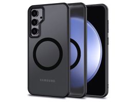 Samsung SM-S711 Galaxy S23 FE szilikon hátlap - Tech-Protect Magmat Magsafe -  fekete/átlátszó