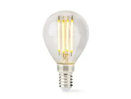NEDIS LED lámpa Izzó E14 G45 4.5 W 470 lm 2700 K Állítható fényero Meleg Fehér Retro Stílus 1 db Egyértelmű (LBFE14G452)